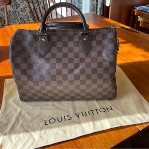 Authentic Louis Vuitton Damier Ebene Speedy 30